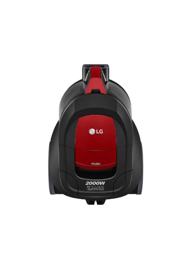 LG - Electric Canister Vacuum 1.3 L 2000 W VC5420NNTR Black-Red - Image 1