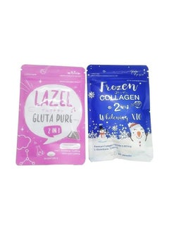 Gluta Frozen 2 in1 Frozen Collagen Whitening With Lazel Gluta Pure 