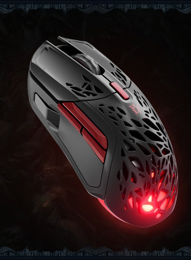 ستيل سيريز SteelSeries Aerox 5 Wireless - إصدار Diablo IV - ماوس ألعاب خفيف الوزن 76 جرامًا - 18000 CPI - مستشعر TrueMove Air البصري - مقاوم للماء - عمر بطارية يزيد عن 180 ساعة - عنصر مجاني داخل اللعبة - Image 1