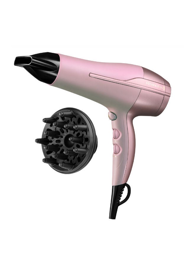 REMINGTON Coconut Smooth Hairdryer Rose Gold 800grams  - Image 1