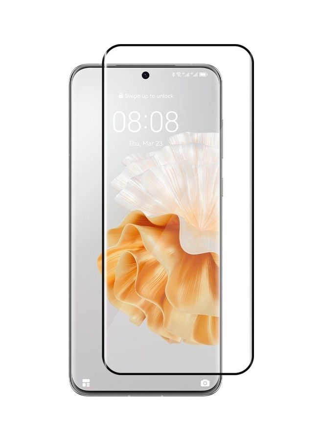 MARGOUN Huawei P60 Pro Huawei P60 Screen Protector Tempered Glass Full Glue Back Clear  - Image 2