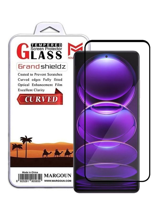 MARGOUN Xiaomi Redmi 12 Pro Screen Protector Tempered Glass Full Glue Back Clear - Image 1