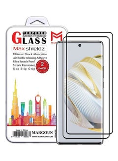 MARGOUN 2 Pack For Huawei Nova 10 SE Screen Protector Tempered Glass Full Glue Back Clear  - Image 1