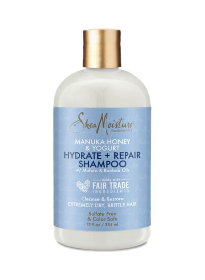 SheaMoisture Manuka Honey & Yogurt Hydrate + Repair Shampoo white 384ml - Image 1