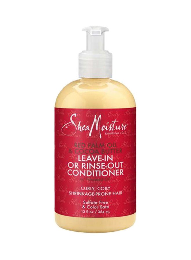 SheaMoisture Red Palm Oil & Cocoa Butter Leave-In Or Rinse-Out Conditioner yellow 384ml  - Image 1