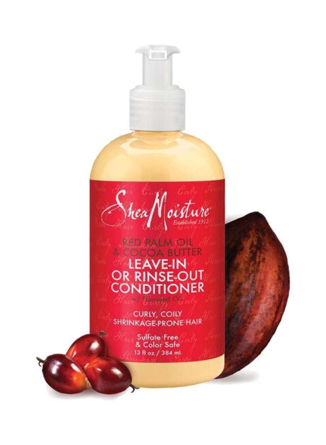 SheaMoisture Red Palm Oil & Cocoa Butter Leave-In Or Rinse-Out Conditioner yellow 384ml  - Image 3