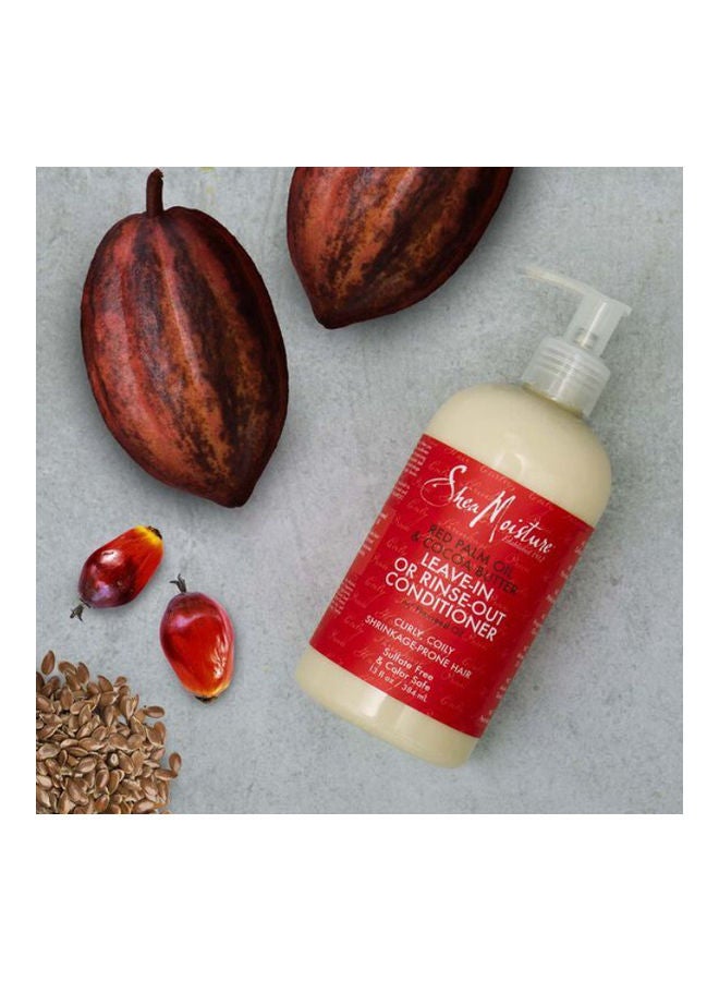 SheaMoisture Red Palm Oil & Cocoa Butter Leave-In Or Rinse-Out Conditioner yellow 384ml  - Image 4