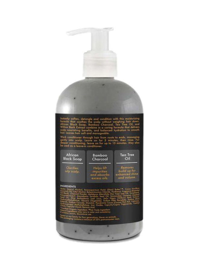 SheaMoisture African Black Soap Bamboo Charcoal Balancing Conditioner black 384ml  - Image 2