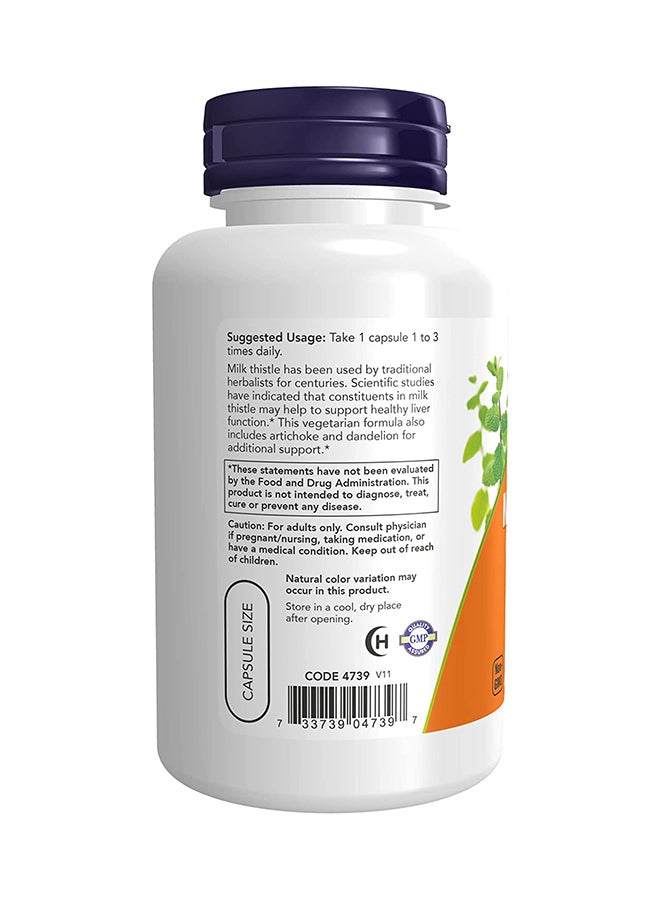 Now Foods - Silymarin Milk Thistle Extract 300mg 100 Veg Capsules - Image 1