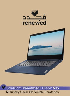 Renewed - Ideapad C340-14IML Laptop With 14 inch Display,Pentium Gold 6405U GEN /128GB SSD/4GB RAM /Windows 10 English/Arabic Abyss blue