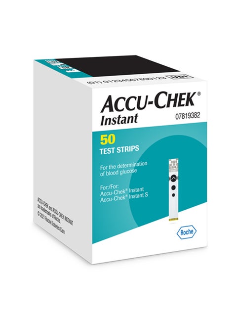 50-Piece Instant Blood Glucose Test Strips