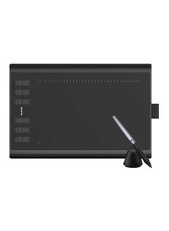 هيون تابلت رسم الرسومات Inspiroy H1060P مع قلم خالٍ من البطارية بحساسية ضغط 8192 و12 مفتاح تشغيل سريع مخصص، 10 × 6.25 بوصة تابلت فني رقمي لأجهزة Mac وWindows PC وAndroid  - Image 1