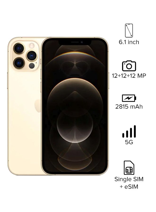 Apple - iPhone 12 Pro With Facetime 128GB Gold 5G - Middle East Version - Image 1