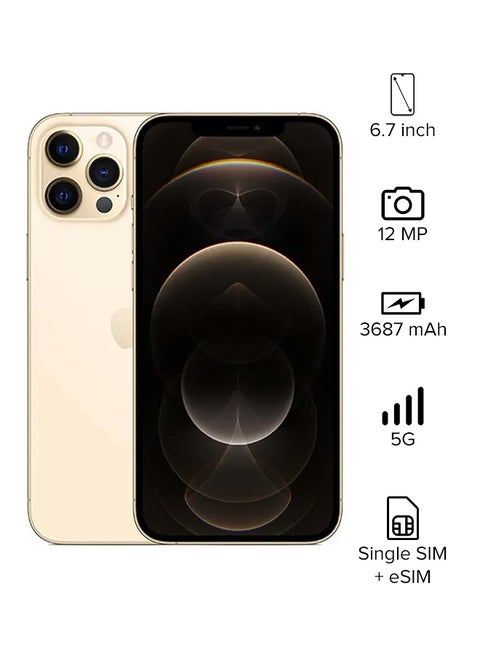 iPhone 12 Pro Max With Facetime 256GB Gold 5G - International Version