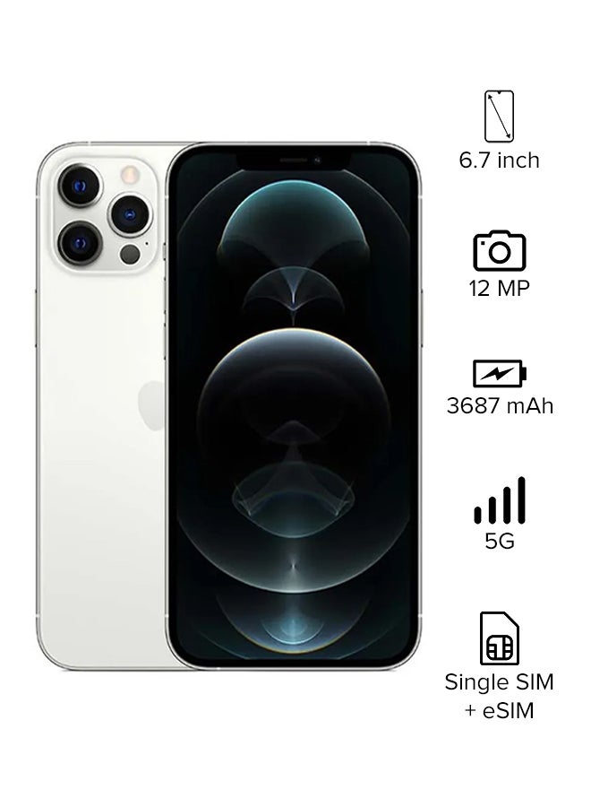 Apple iPhone 12 Pro Max With Facetime 128GB Silver 5G - International Specs  - Image 1