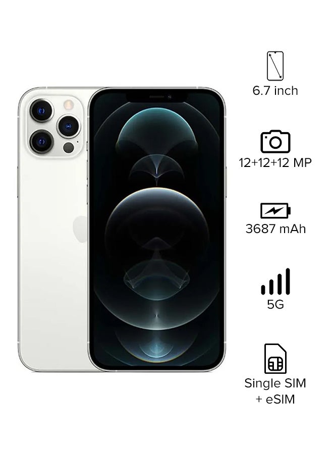 Apple - iPhone 12 Pro Max With Facetime 256GB Silver 5G - International Specs - Image 1