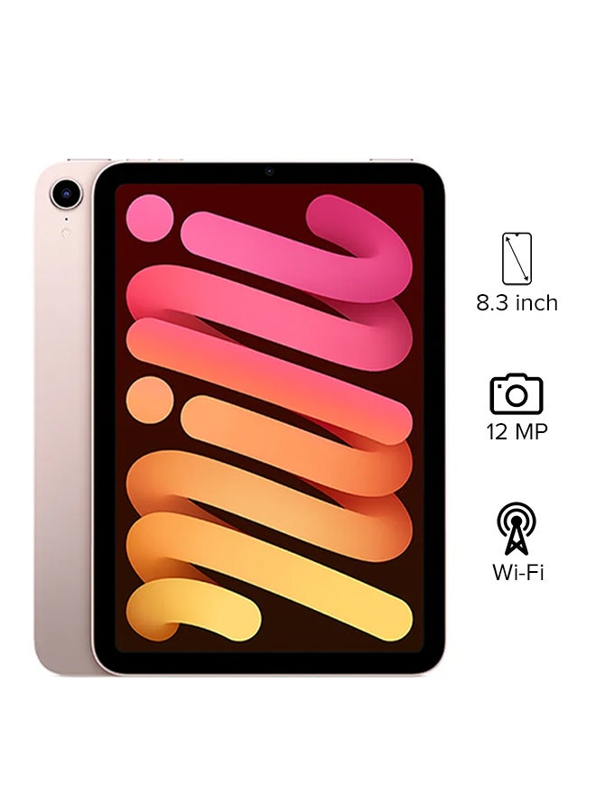 Apple - iPad Mini 2021 (6th Generation) 8.3-Inch, 256GB, WiFi, Pink With Facetime - International Version - Image 1