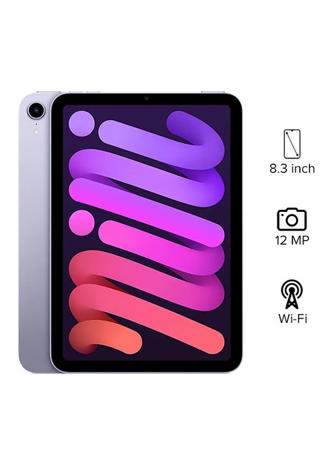 iPad Mini 2021 (6th Generation) 8.3-Inch, 256GB, WiFi, Purple With Facetime - International Version