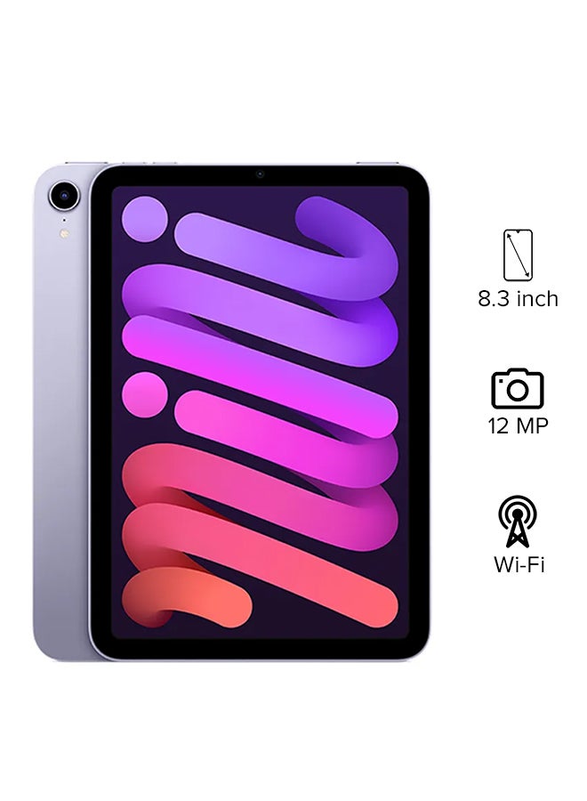 Apple - iPad Mini 2021 (6th Generation) 8.3-Inch, 256GB, WiFi, Purple With Facetime - International Version - Image 1
