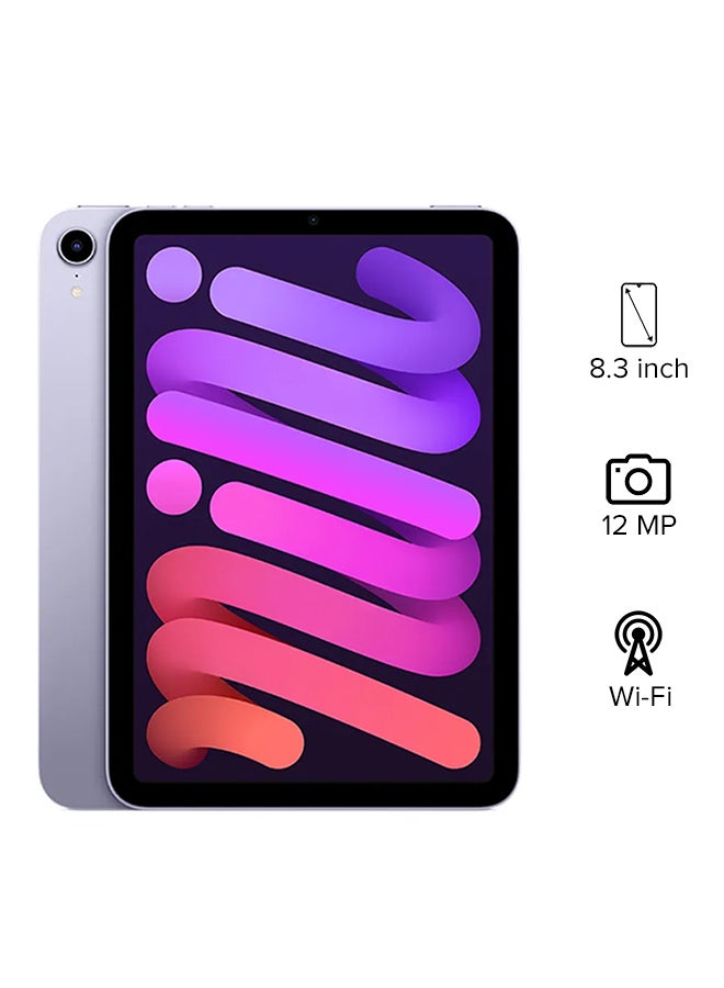 Apple - iPad Mini 2021 (6th Generation) 8.3-Inch, 64GB, WiFi, Purple With Facetime - International Version - Image 1