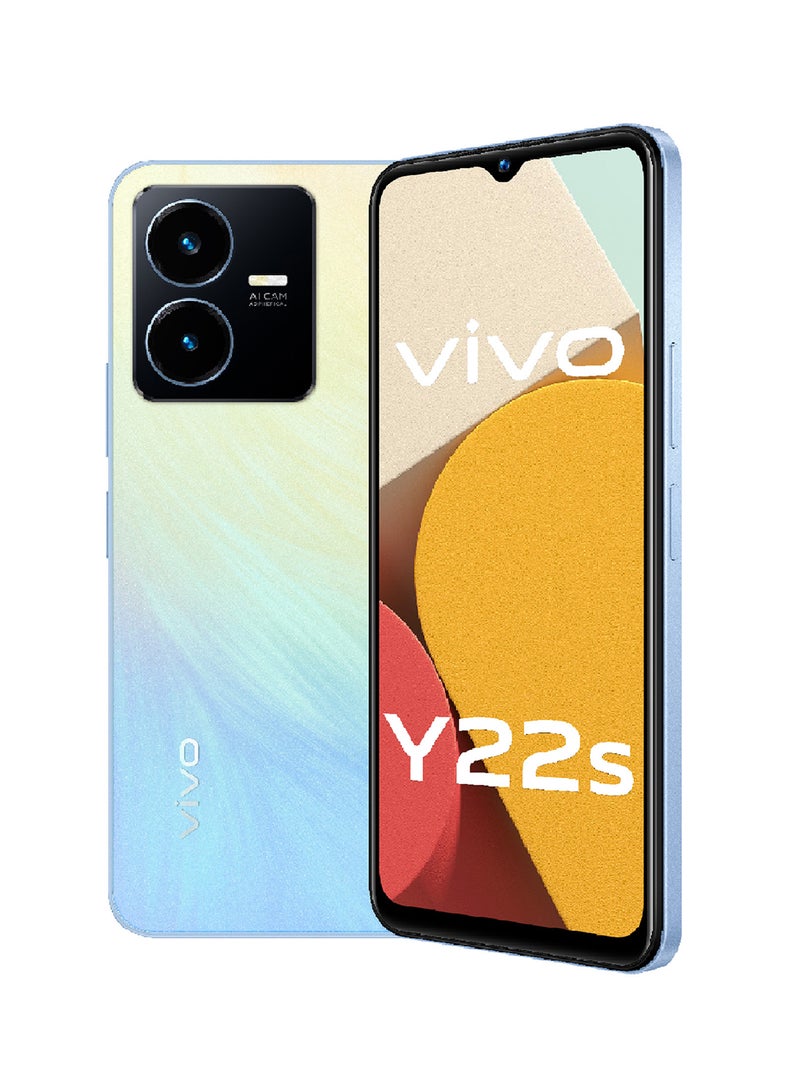 vivo - Y22s Dual SIM Summer Cyan 6GB RAM 128GB 4G LTE - Middle East Version - Image 1