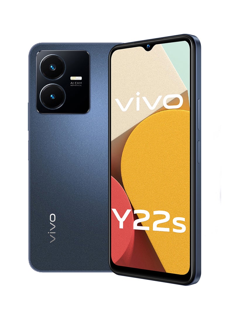 vivo - Y22s Dual SIM Starlit Blue 6GB RAM 128GB 4G LTE - Middle East Version - Image 1
