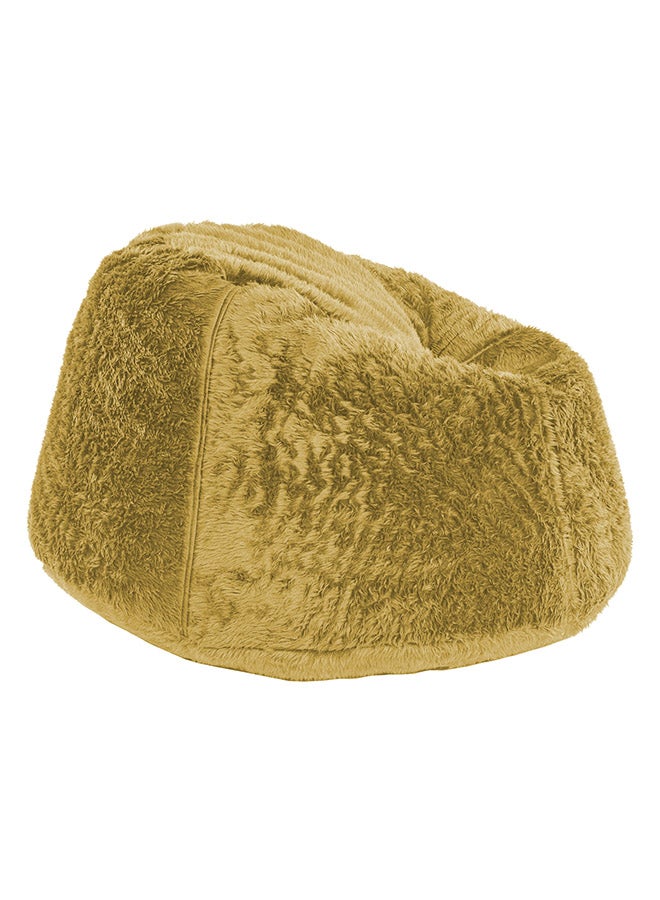 أمريكان بولو كيمبس كرسي بين باغ من الفرو  قياس كبير ذهبي Large - Image 5