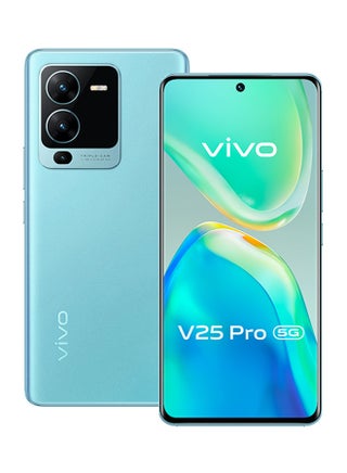 هاتف V25 برو ثنائي الشريحة بذاكرة رام 12 جيجابايت وذاكرة داخلية 256 جيجابايت يدعم تقنية 5G لون أزرق سيرفنج - إصدار الشرق الأوسط - v1686137272/N53352123A_1