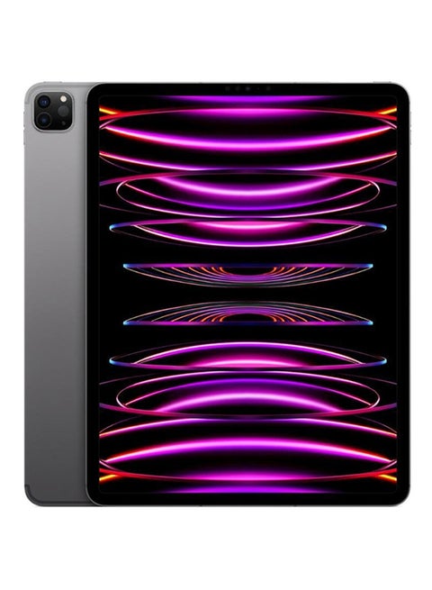 iPad Pro 2022 (الجيل السادس) مقاس 12.9 بوصة وسعة 128 جيجابايت بتقنية WiFi رمادي - إصدار الشرق الأوسط