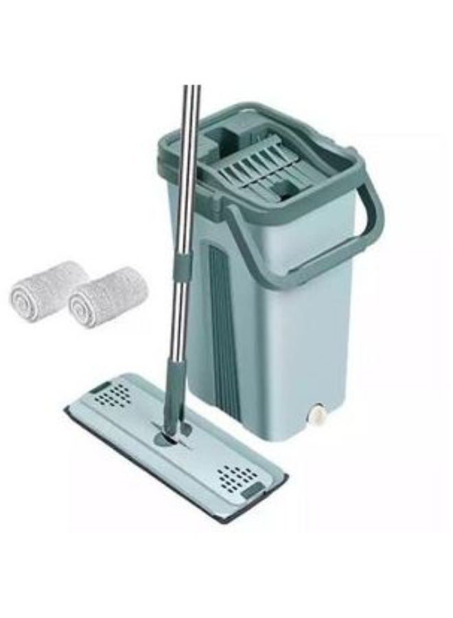 Generic - Flat Mop 360 Degree And 2 Mop Cloth Multicolour - Image 1