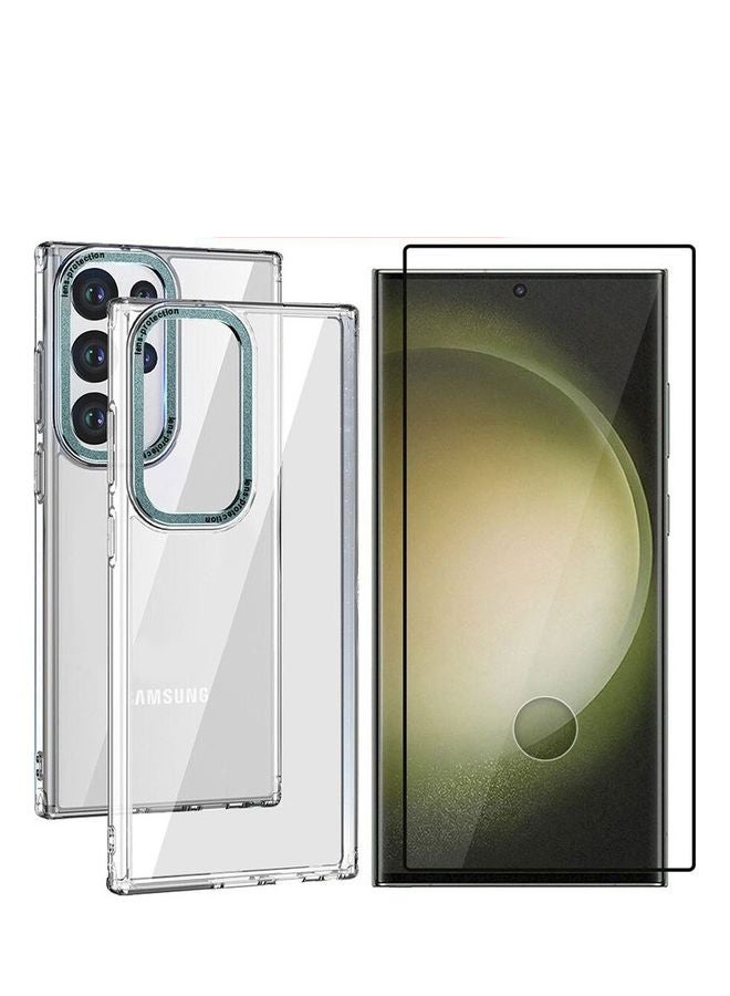 MARGOUN 2 Pack For Samsung Galaxy S23 Ultra Case With Screen Protector Clear - Image 1