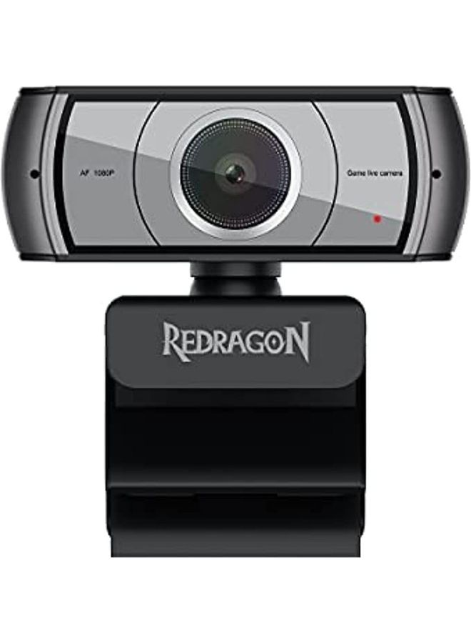REDRAGON Redragon GW900 Apex (1080P-30FPS) Auto Focus Webcam - Built-in Dual Microphone - Black  - Image 1