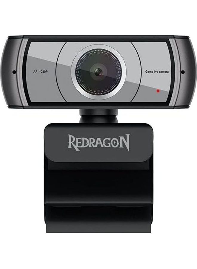 REDRAGON Redragon GW900 Apex (1080P-30FPS) Auto Focus Webcam - Built-in Dual Microphone - Black  - Image 2