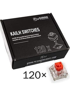 جلوريوس مفاتيح سباق ألعاب الكمبيوتر الرائعة Kailh Box باللون الأحمر (120 مفتاحًا)  - Image 3