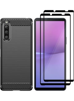 MARGOUN 3 Packs For Sony Xperia 10 V Case And 2 Screen Protectors Soft TPU Bumper Protective Back Cover Black  - Image 2