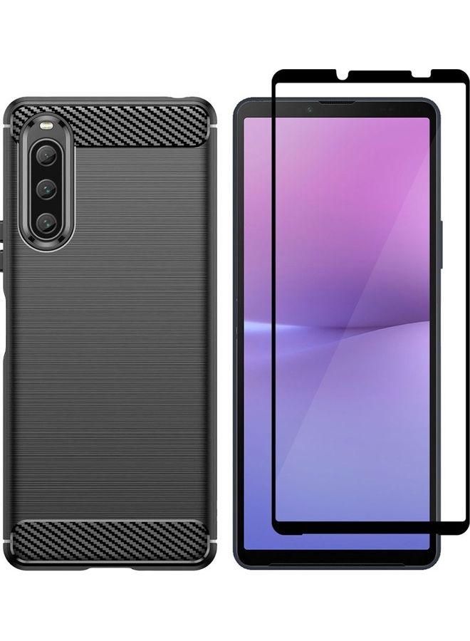 MARGOUN 2 Packs For Sony Xperia 10 V Case And Screen Protector Soft TPU Bumper Protective Back Cover Black - Image 2