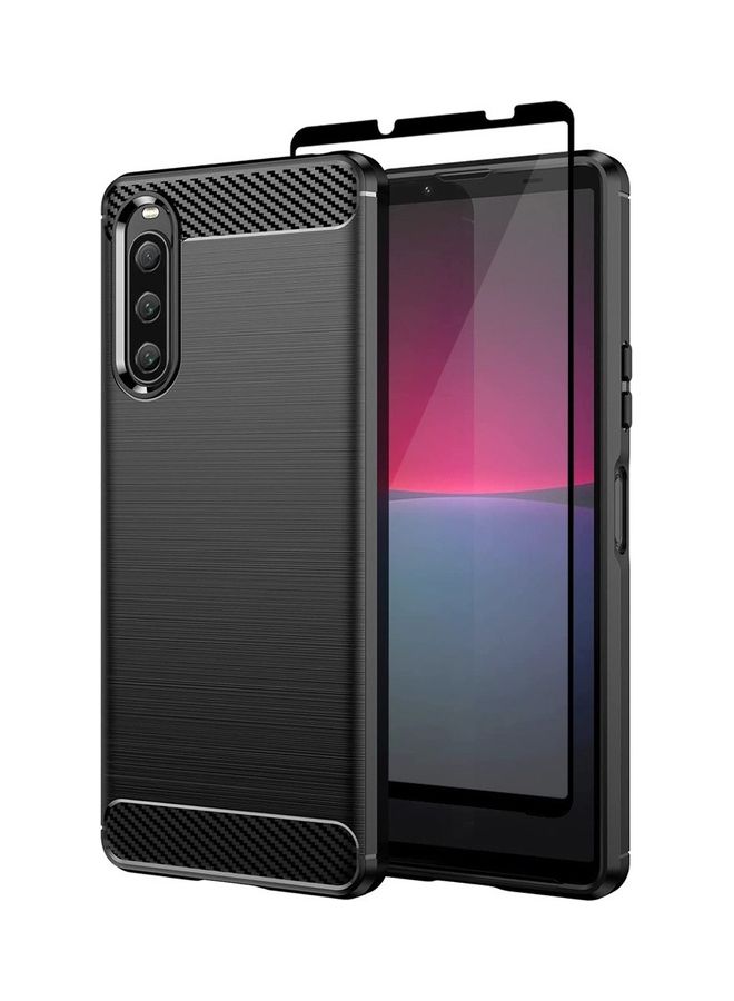 MARGOUN 2 Packs For Sony Xperia 10 V Case And Screen Protector Soft TPU Bumper Protective Back Cover Black - Image 3