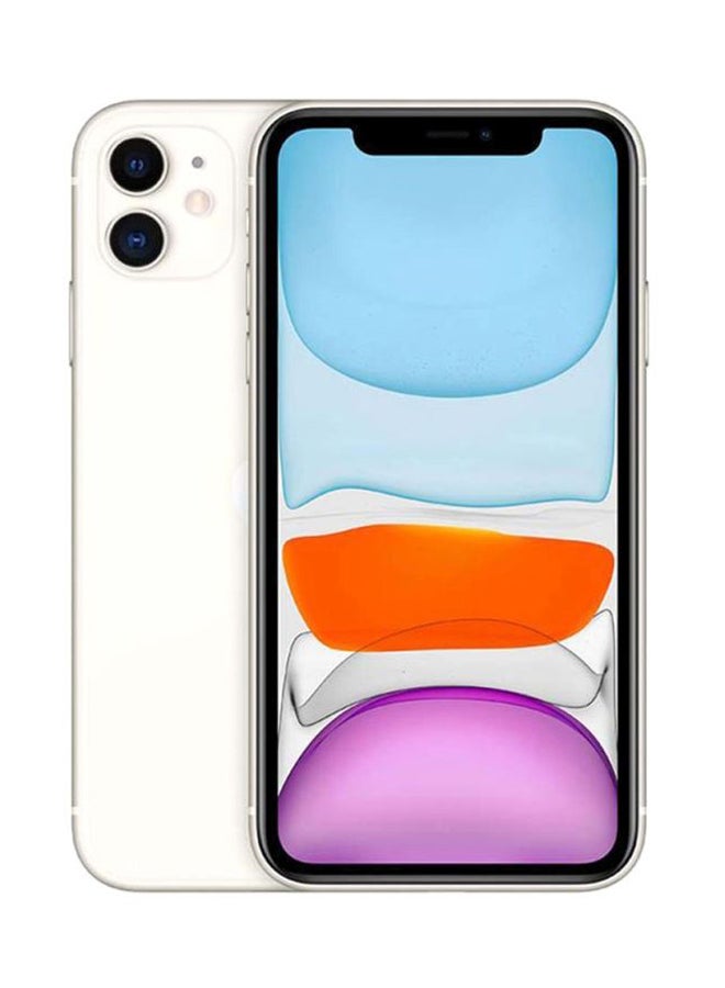 Apple - iPhone 11 White 128GB 4G LTE 2020 - Slim Packing - International Version - Image 1