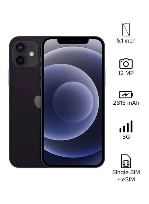 iPhone 12 With Facetime 128GB Black 5G - International Version