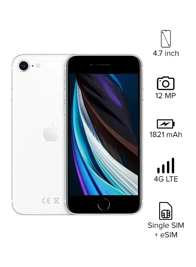 Apple - iPhone SE 2020 - Slim Packing (2nd-gen) 128GB White - International Specs - Image 1