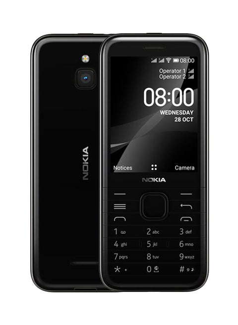 8000 Dual SIM Black 512MB RAM 4GB 4G LTE