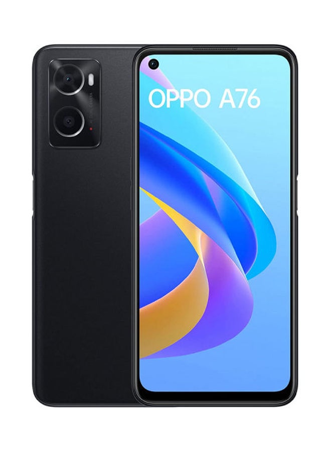 OPPO - A76 4G Glowing Black 6GB RAM 128GB - Middle East Version - Image 1