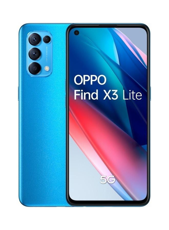 OPPO - Find X3 lite Azure Blue 5G Dual Sim 8GB RAM 128GB - International Version - Image 1