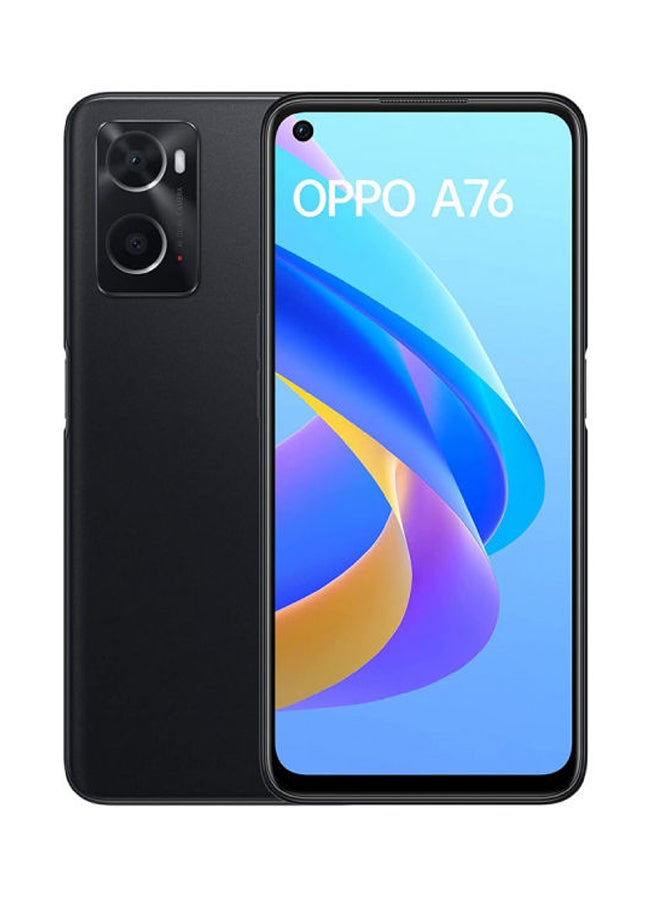 OPPO A76 Dual SIM Glwing Black 6GB RAM 128GB 4G LTE - International Version - Image 1