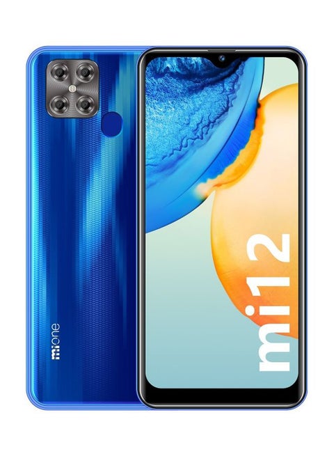 MI12 6.53"Notch Display,8.0MP+5.0MP,2+32GB,3200mAh,Fingerprint android 9.0 - Blue