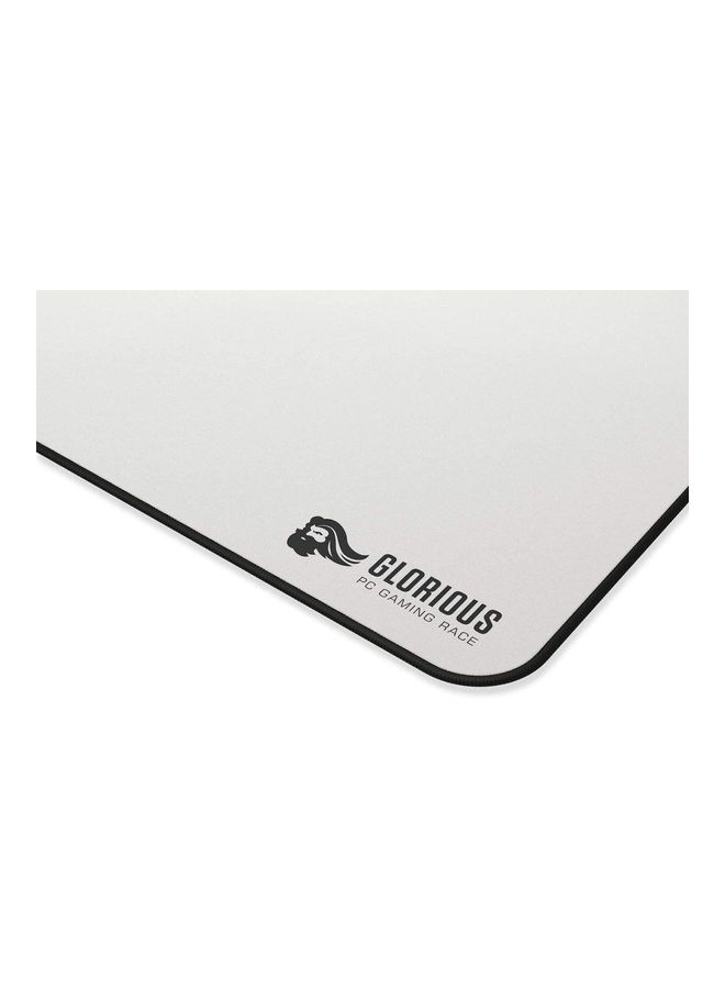 Glorious - Glorious 3XL Extended Gaming Mouse Mat/Pad - Large, Wide (3XL Extended) White Cloth Mousepad, Stitched Edges | 24"x48" (GW-3XL) - Image 1