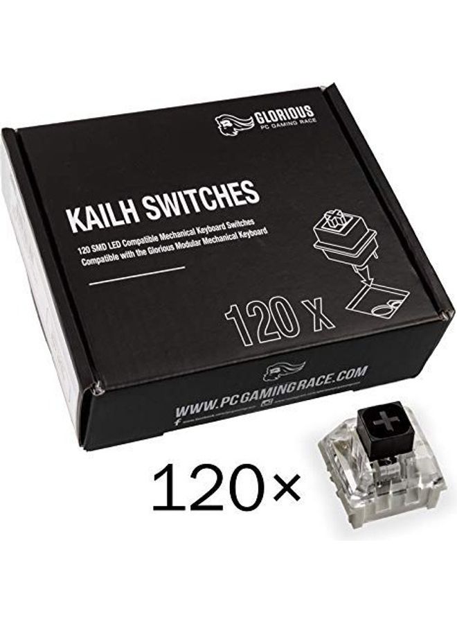Glorious Pc Gaming Race Kailh Box Mechanical Keyboard Switches, Backlight Smdled Compatible, Suits With The Gmmk Keyboard, Plate Mounted, 70 Million Clicks, Black | Kai-Black  - Image 3
