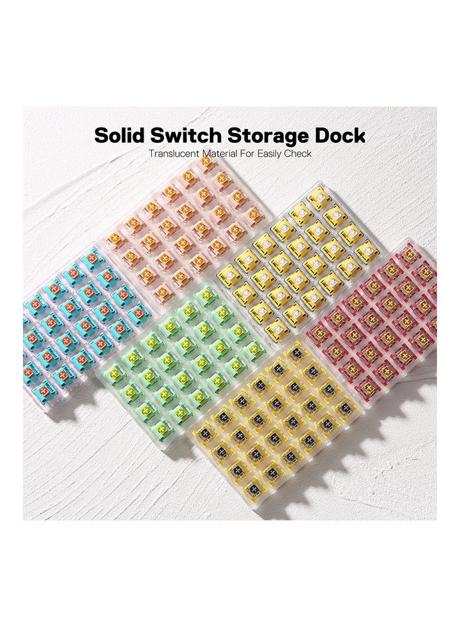 REDRAGON - Redragon A113 Bullet-R Linear Mechanical Switch, 3-Pin Plate Mounted Cherry MX Red Equivalent, Hot-Swappable DIY Keyboard Quiet Switch Mod, 50 Million Click(24 pcs Switches, Keycap + Switch Puller) - Image 1