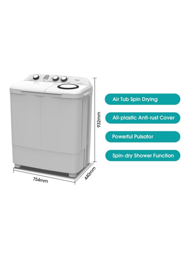 Twin Top Washing Machine 7 kg 220 W WSBE701 White - v1686211703/N53411827A_2