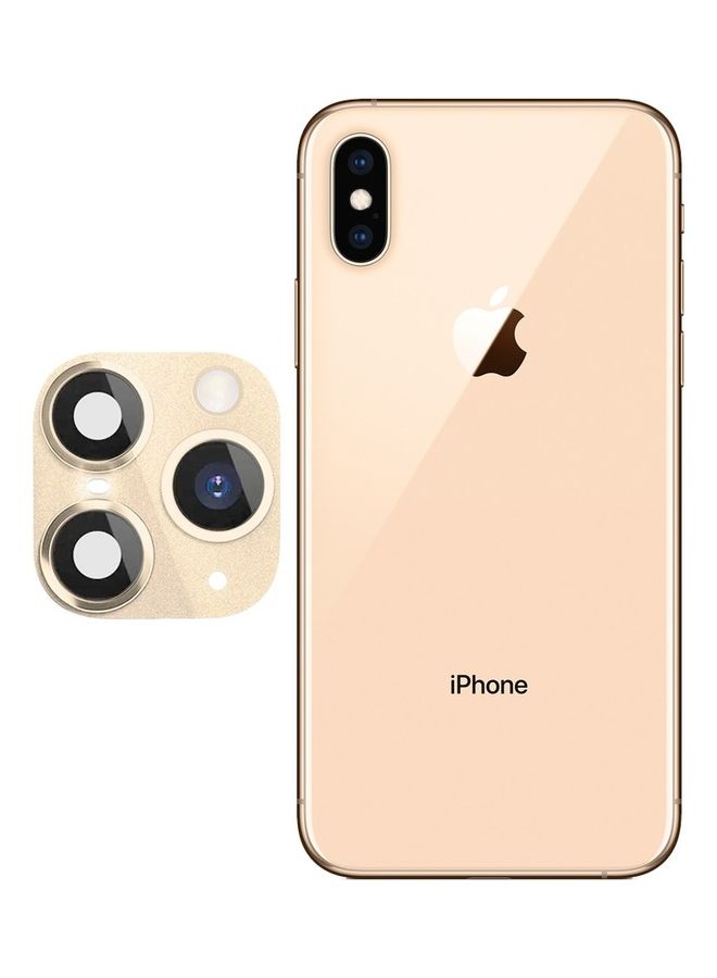 MARGOUN Duplicate Protective Lens Change iPhone X XS to 11 Pro 11 Pro Max Gold - Image 2